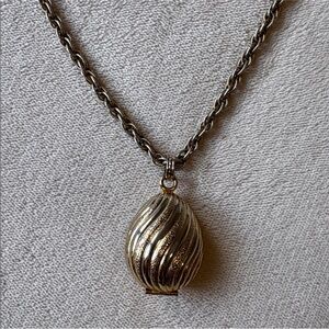 Vintage 1968 AVON Golden Charmer Locket Necklace Chain for Solid Perfume
